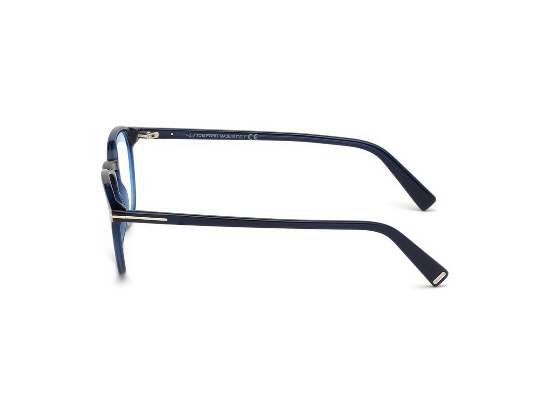Gafas graduadas tom ford ft5583-b 090 azul round unisex talla 52mm - Vista de detalle