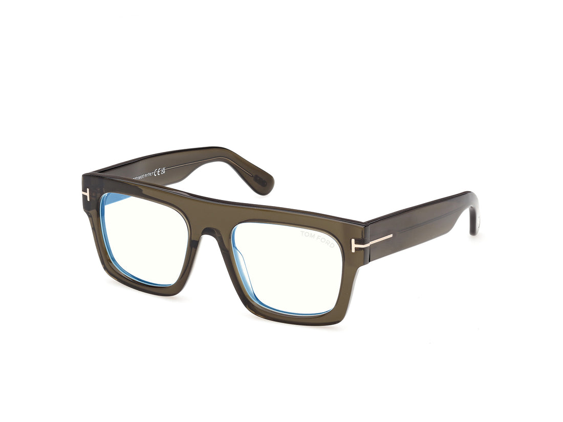 Óculos graduados tom ford ft5634-b 098 verde geometric masculino tamanho 53mm - Vista principal