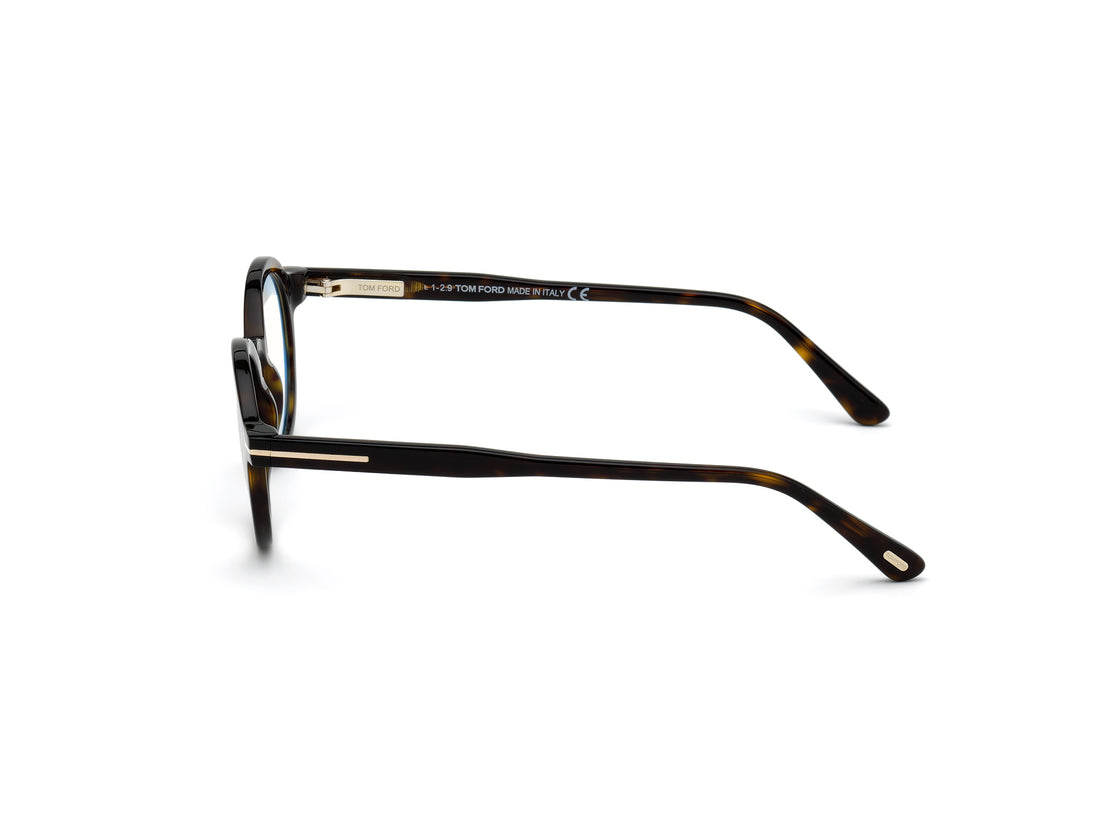 Lunettes de vue tom ford ft5664-b 052 havana round unisex taille 45mm - Vue détaillée