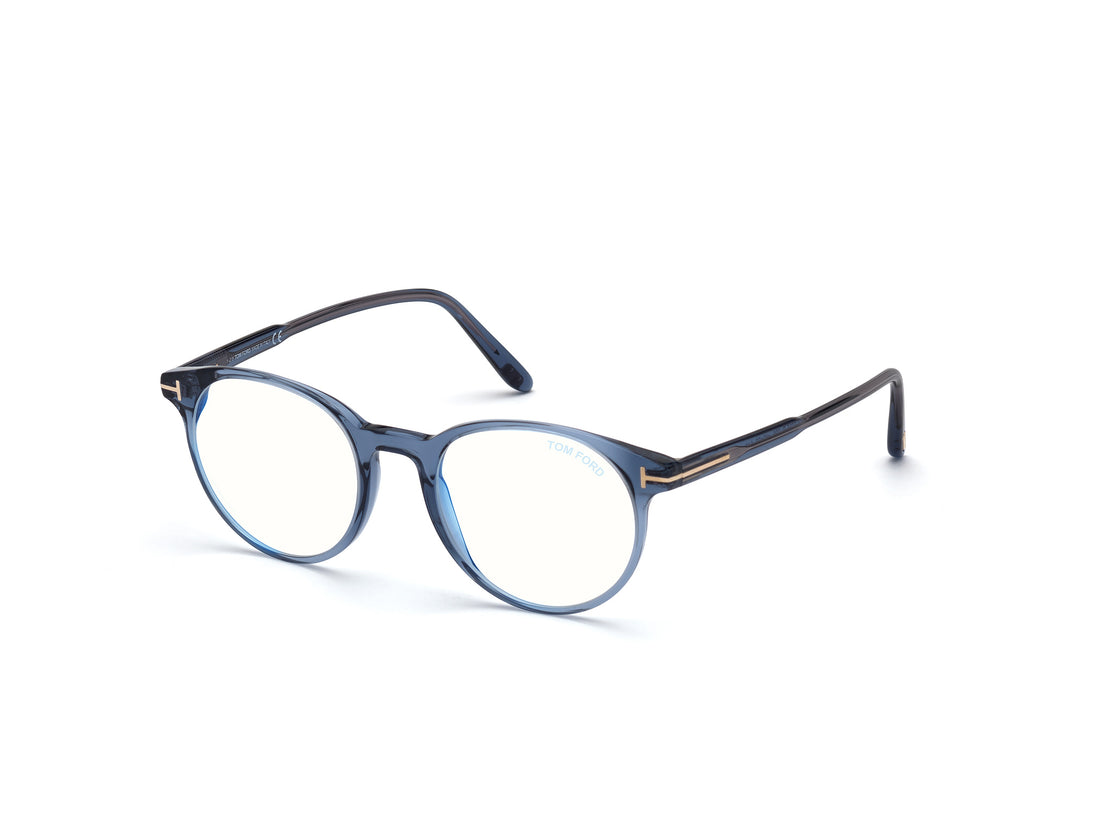 Brillen tom ford ft5695-b 090 azul round masculino größe 49mm - Hauptansicht