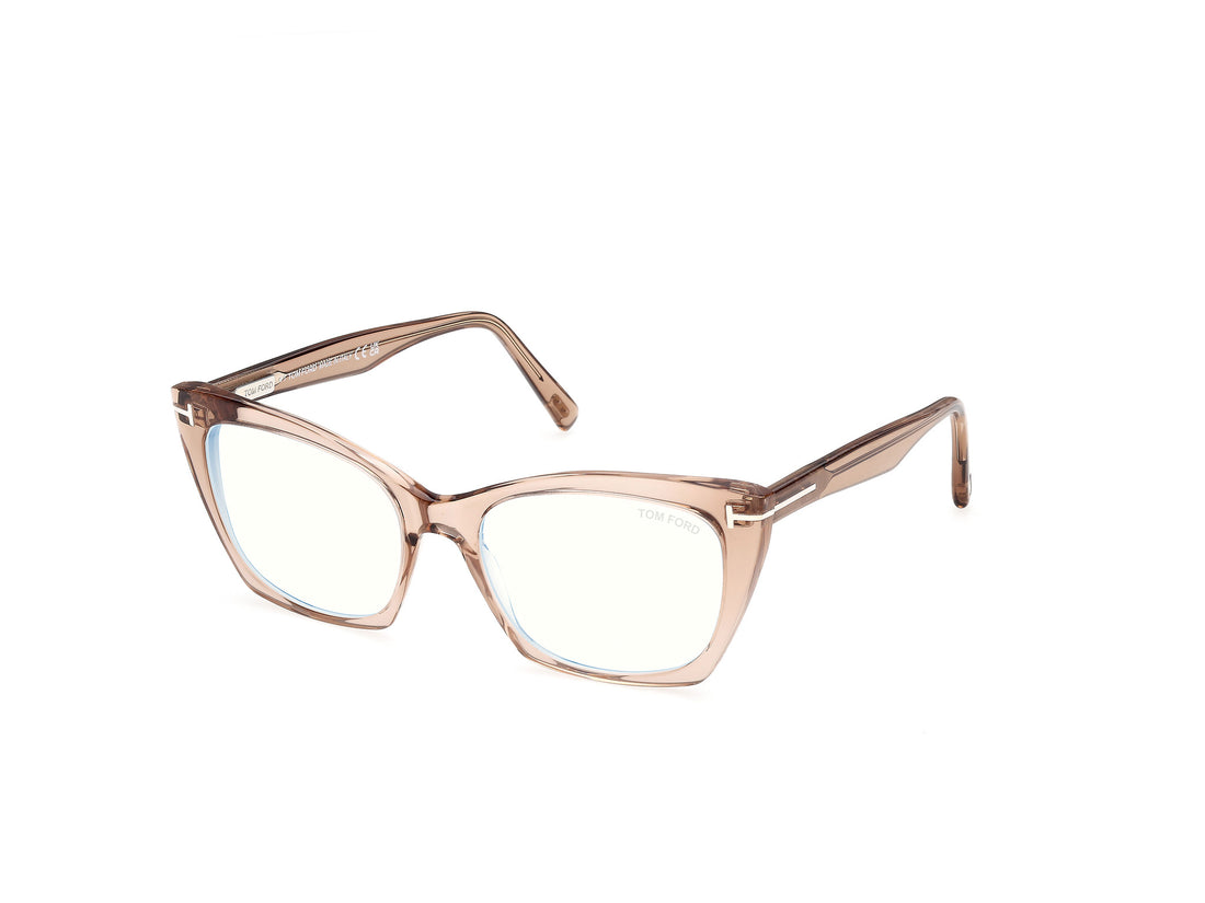 Brillen tom ford ft5709-b 045 marron cat eye femenino größe 54mm - Hauptansicht