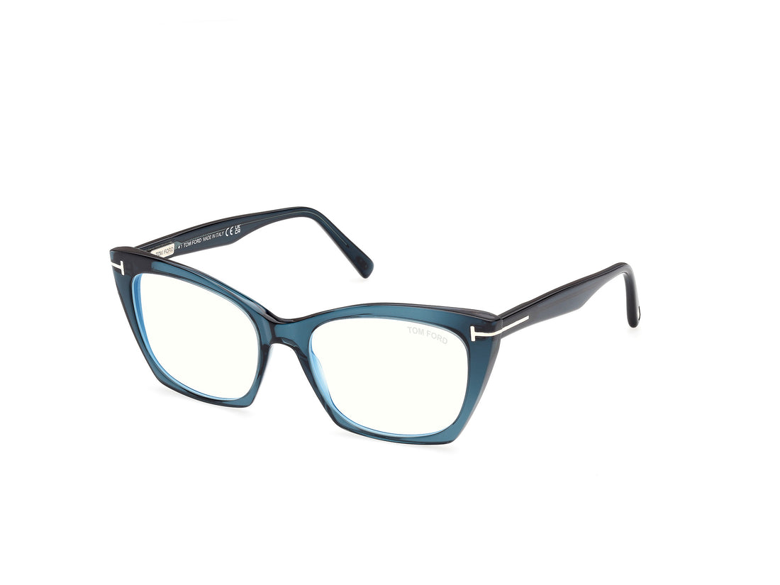 Brillen tom ford ft5709-b 087 azul cat eye femenino größe 54mm - Hauptansicht