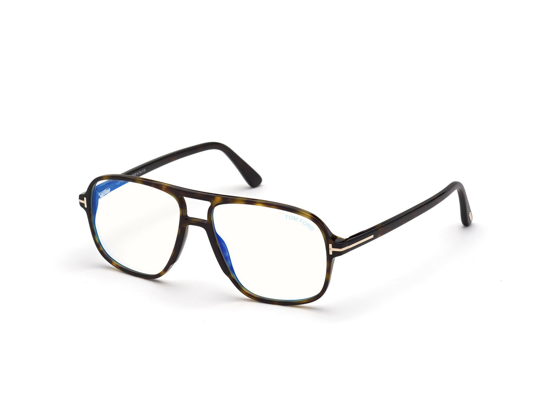 Glasögon tom ford ft5737-b 052 havana navigator masculino storlek 56mm - Huvudvy