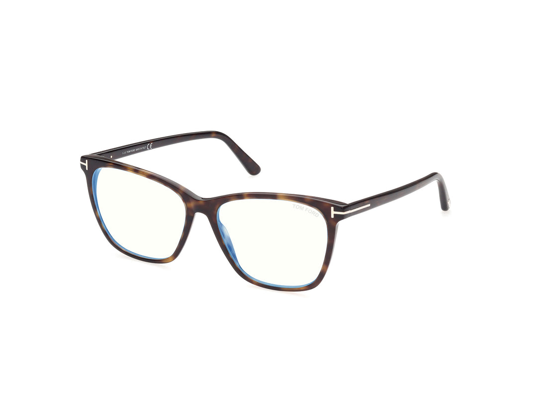 Brillen tom ford ft5762-b 052 havana square femenino größe 55mm - Hauptansicht