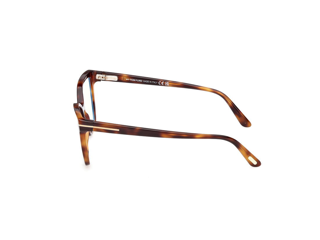 Gafas graduadas tom ford ft5812-b 053 havana butterfly femenino talla 53mm - Vista de detalle