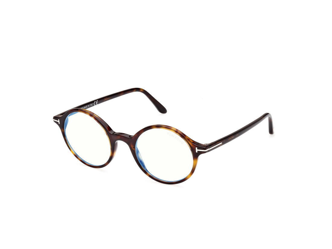 Brillen tom ford ft5834-b 052 havana round masculino größe 47mm - Hauptansicht