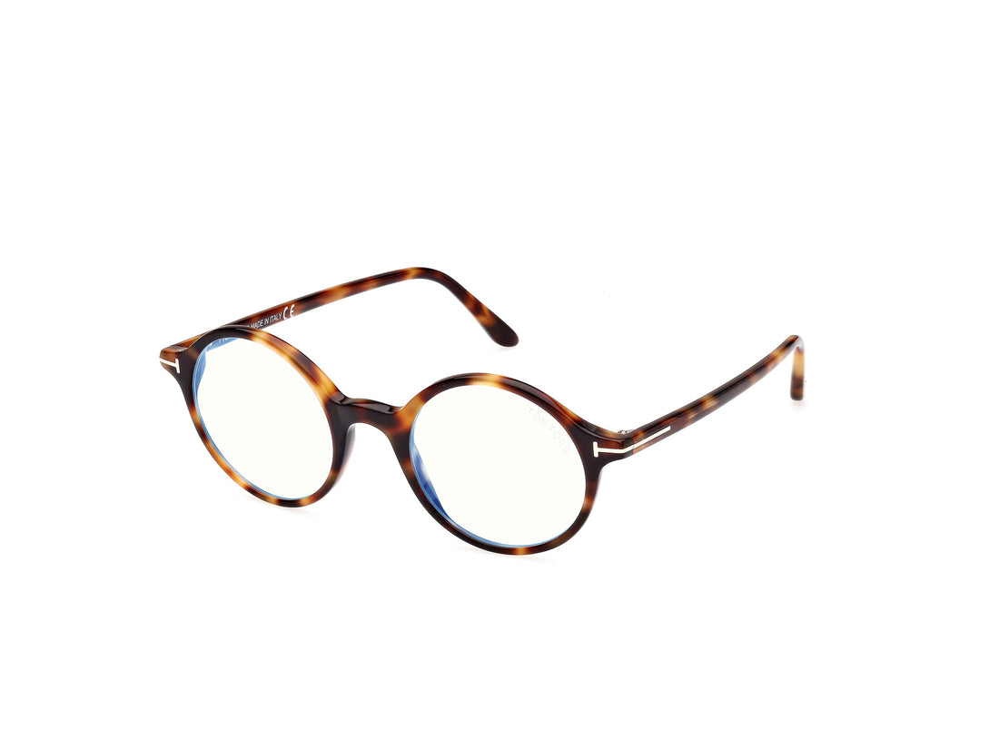 Brillen tom ford ft5834-b 053 havana round masculino größe 47mm - Hauptansicht