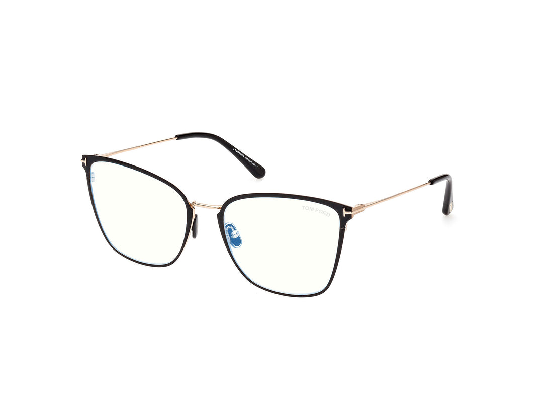 Brillen tom ford ft5839-b 001 negro butterfly femenino größe 56mm - Hauptansicht