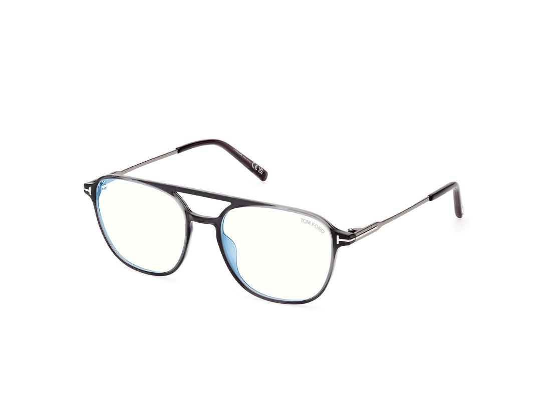 Brillen tom ford ft5874-b 020 gris pilot masculino größe 54mm - Hauptansicht