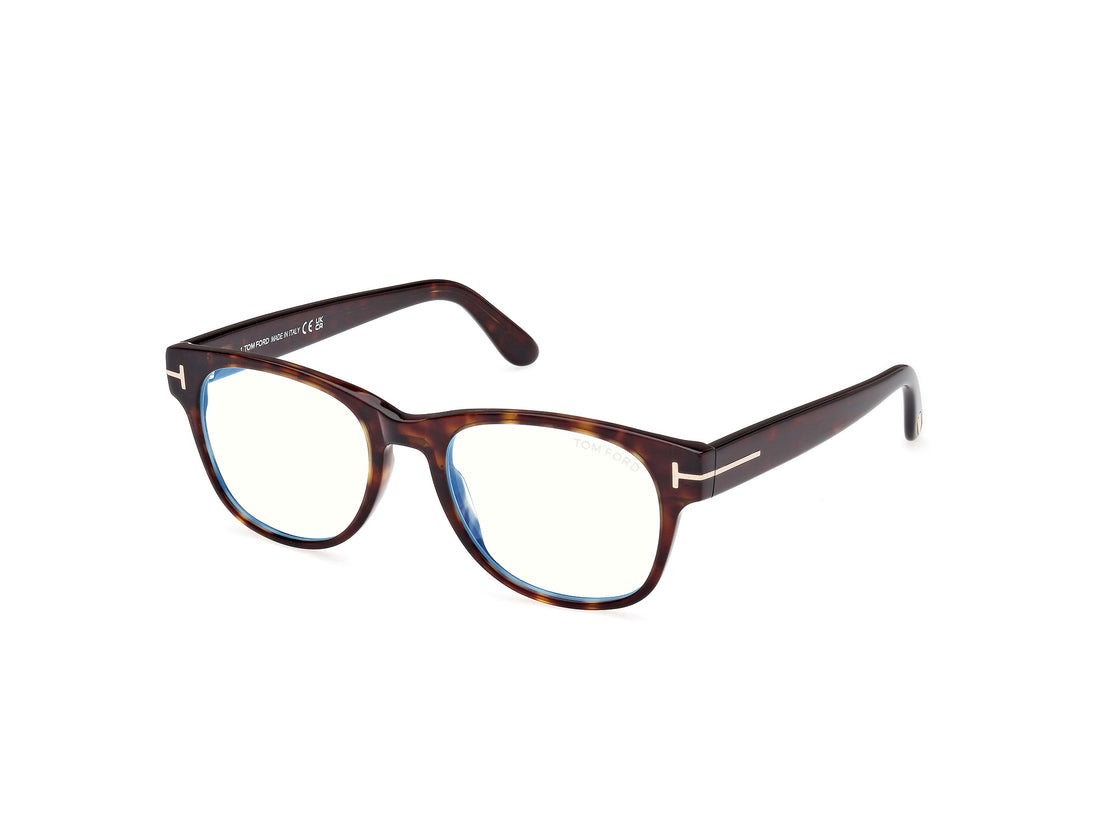 Prescription glasses tom ford ft5898-b 052 havana square masculino size 52mm - Main view