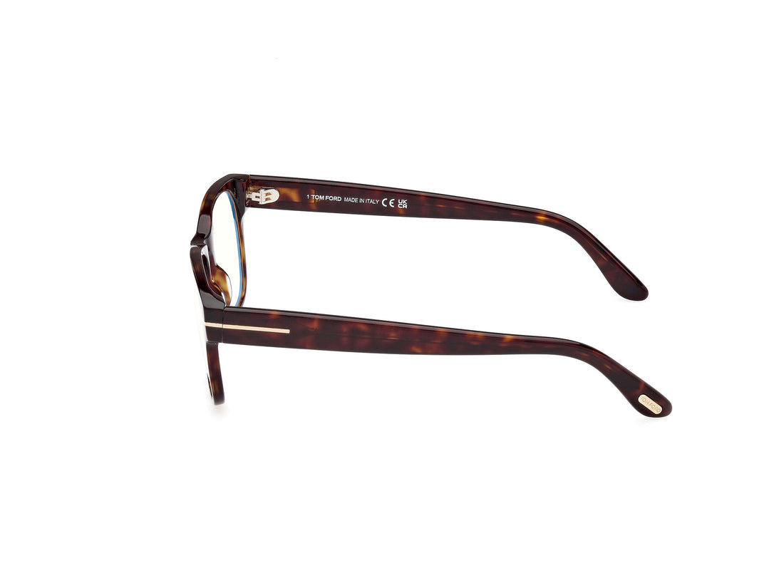 Prescription glasses tom ford ft5898-b 052 havana square masculino size 52mm - Detailed view