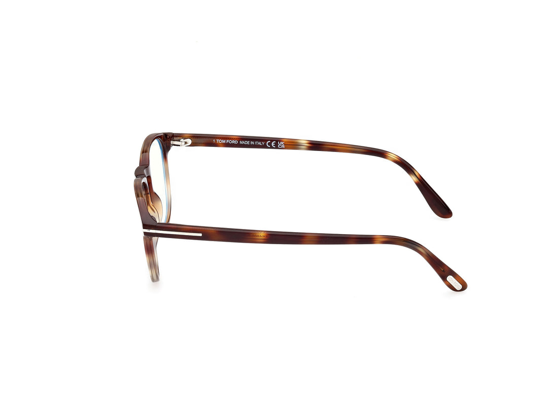 Prescription glasses tom ford ft5899-b 055 havana round masculino size 48mm - Detailed view