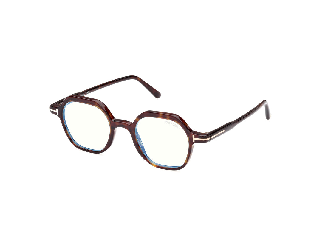Prescription glasses tom ford ft5900-b 052 havana geometric masculino size 46mm - Main view