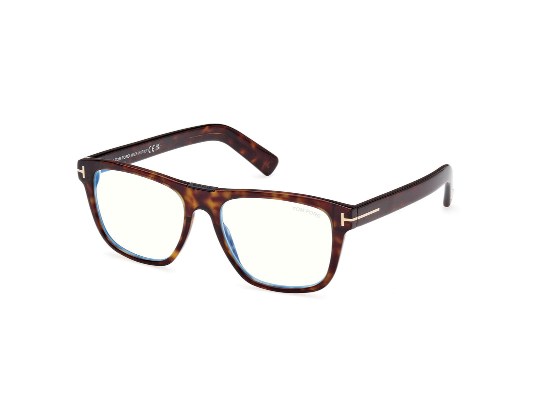 Prescription glasses tom ford ft5902-b 052 havana square masculino size 54mm - Main view