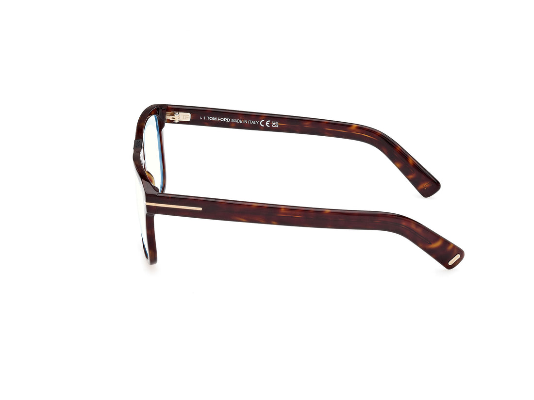 Prescription glasses tom ford ft5902-b 052 havana square masculino size 54mm - Detailed view