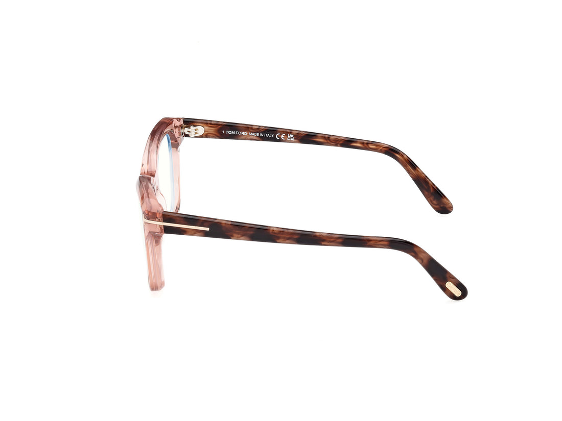 Prescription glasses tom ford ft5909-b 072 rosa cat eye femenino size 53mm - Detailed view