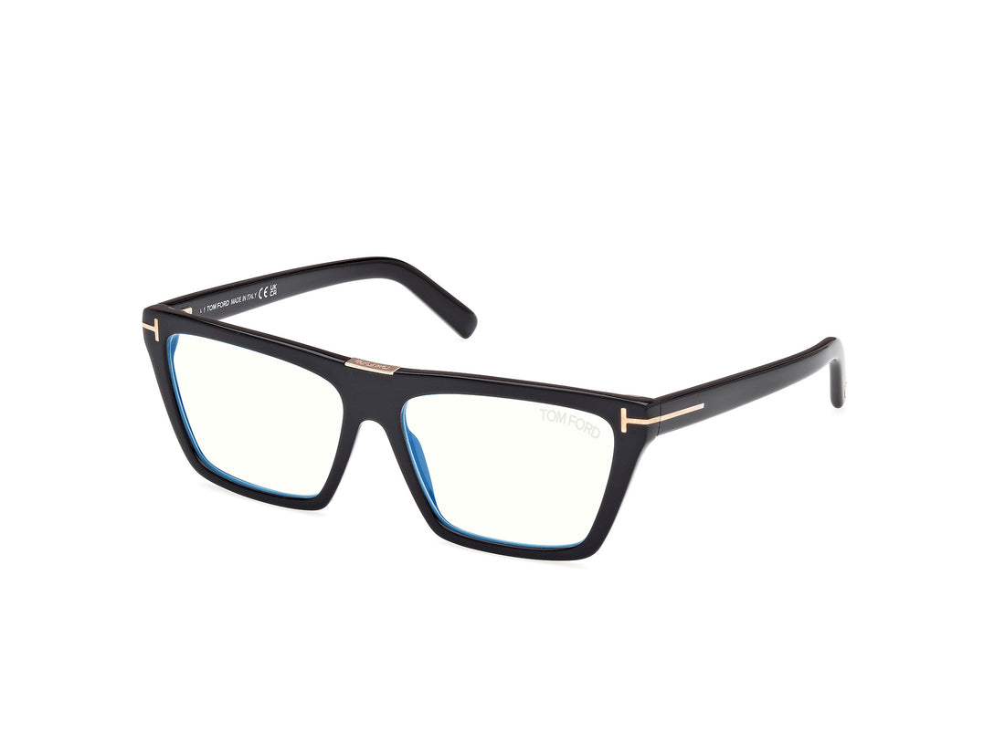 Lunettes de vue tom ford ft5912-b 001 negro femenino taille 57mm - Vue principale