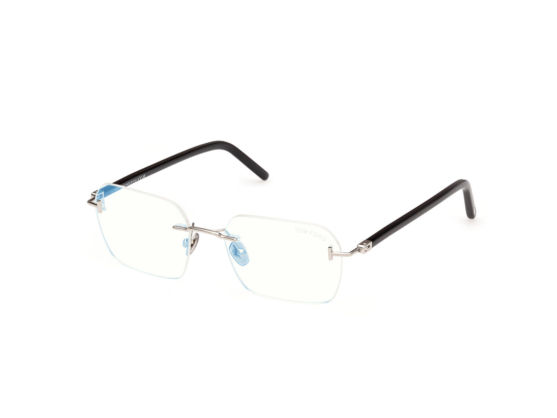 Prescription glasses tom ford ft5934-b 016 plateado rectangular masculino size 54mm - Main view