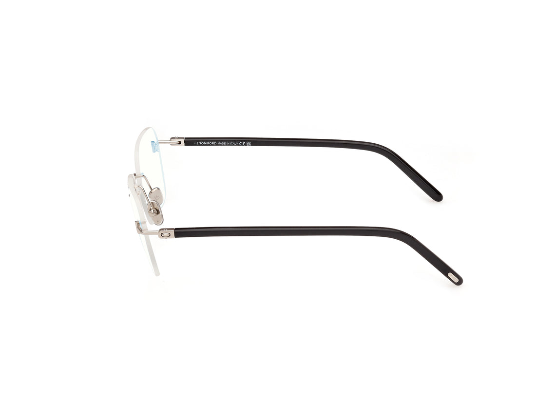 Prescription glasses tom ford ft5934-b 016 plateado rectangular masculino size 54mm - Detailed view
