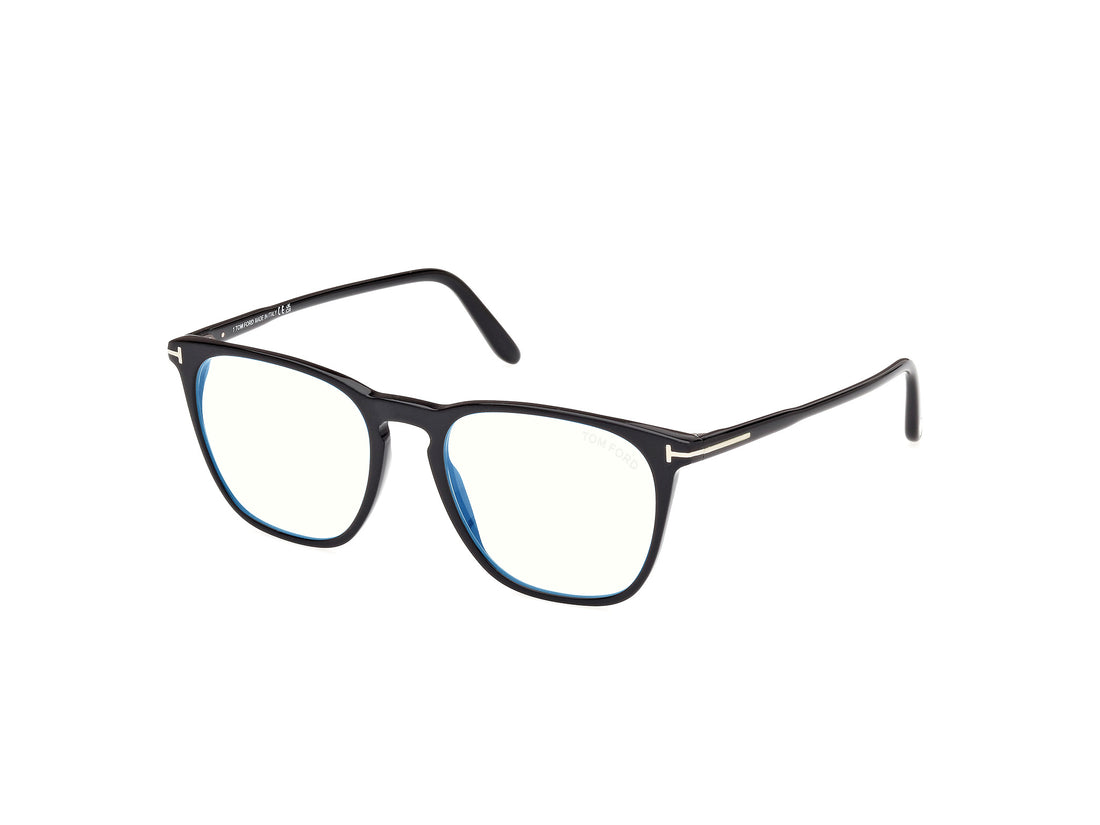 Prescription glasses tom ford ft5937-b 001 negro square masculino size 52mm - Main view