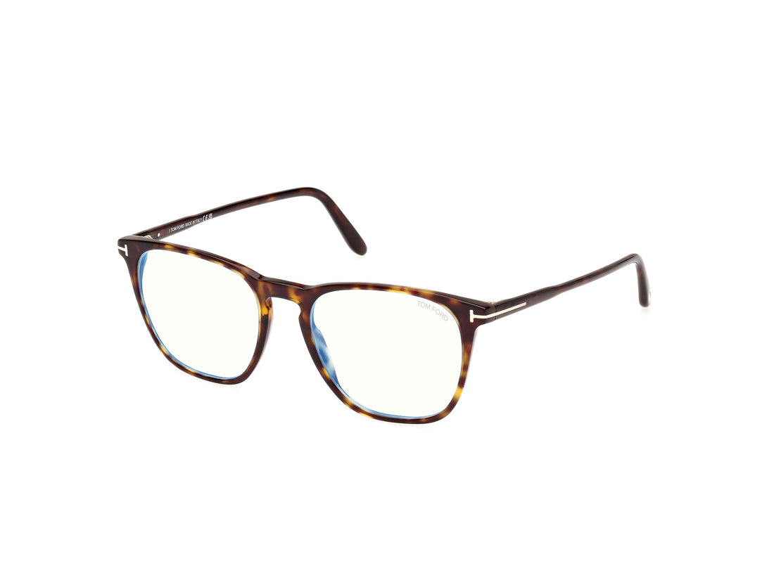 Prescription glasses tom ford ft5937-b 052 havana square masculino size 52mm - Main view