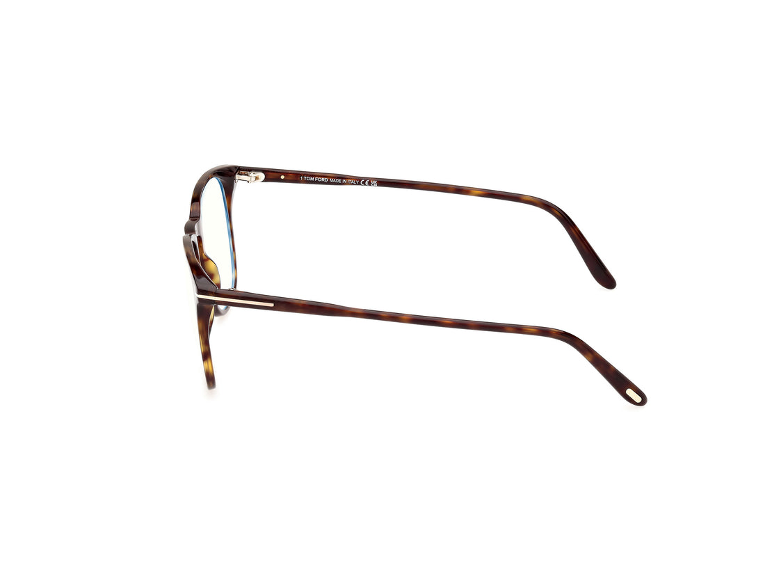 Prescription glasses tom ford ft5937-b 052 havana square masculino size 52mm - Detailed view