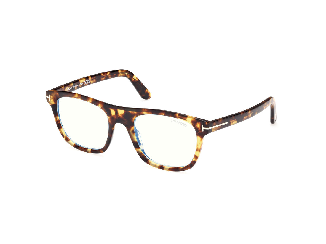 Prescription glasses tom ford ft5939-b 053 havana square masculino size 52mm - Main view