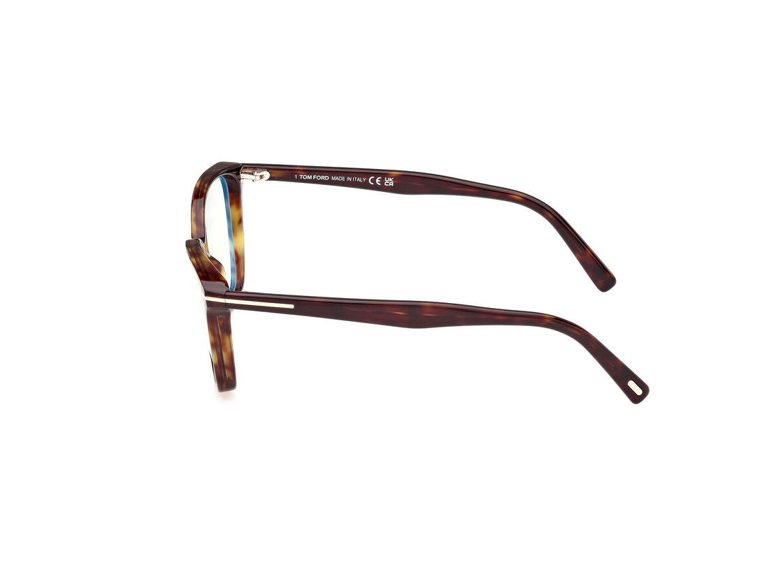 Prescription glasses tom ford ft5949-b 052 havana cat eye femenino size 56mm - Detailed view