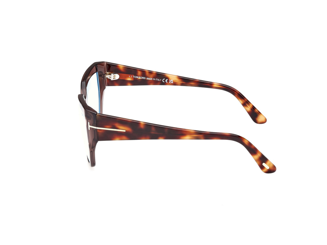 Prescription glasses tom ford ft5951-b 048 marron square femenino size 54mm - Detailed view