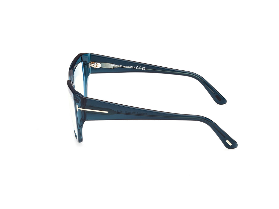Gafas graduadas tom ford ft5951-b 092 azul square femenino talla 54mm - Vista de detalle