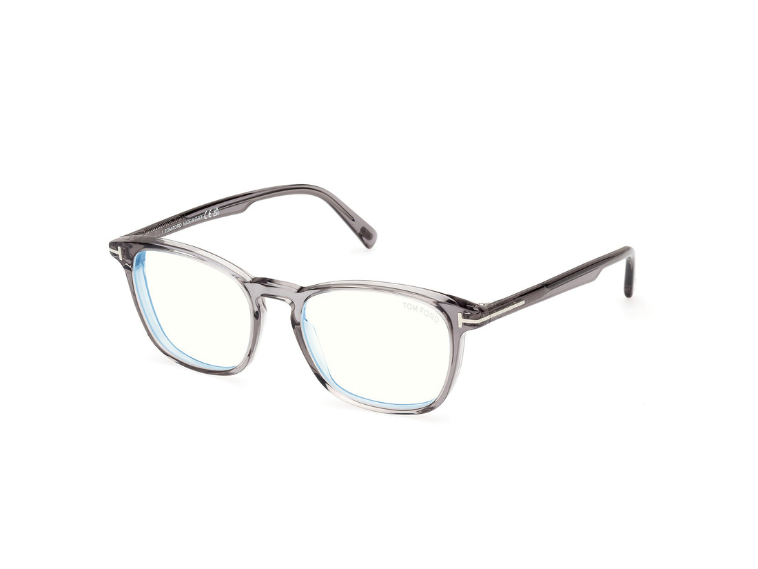 Prescription glasses tom ford ft5960-b 020 gris square masculino size 52mm - Main view