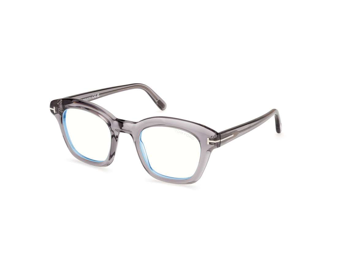 Prescription glasses tom ford ft5961-b 020 gris square masculino size 49mm - Main view