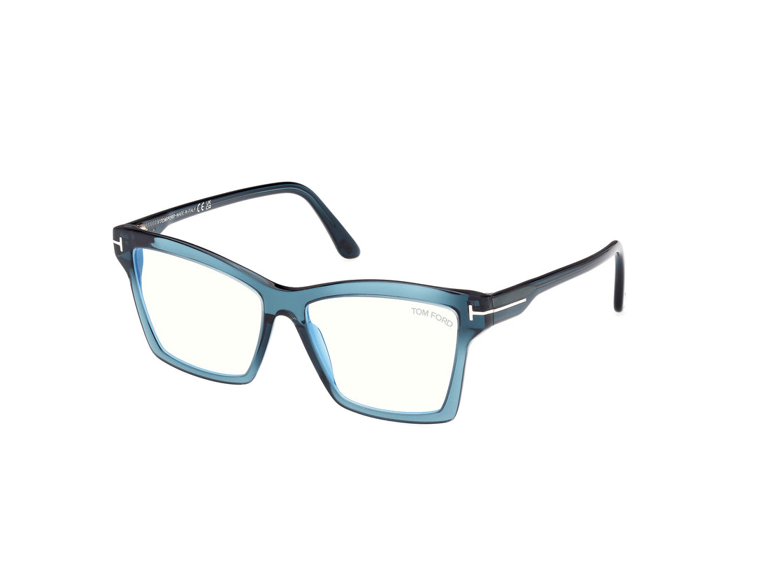 Prescription glasses tom ford ft5964-b 092 azul square femenino size 54mm - Main view