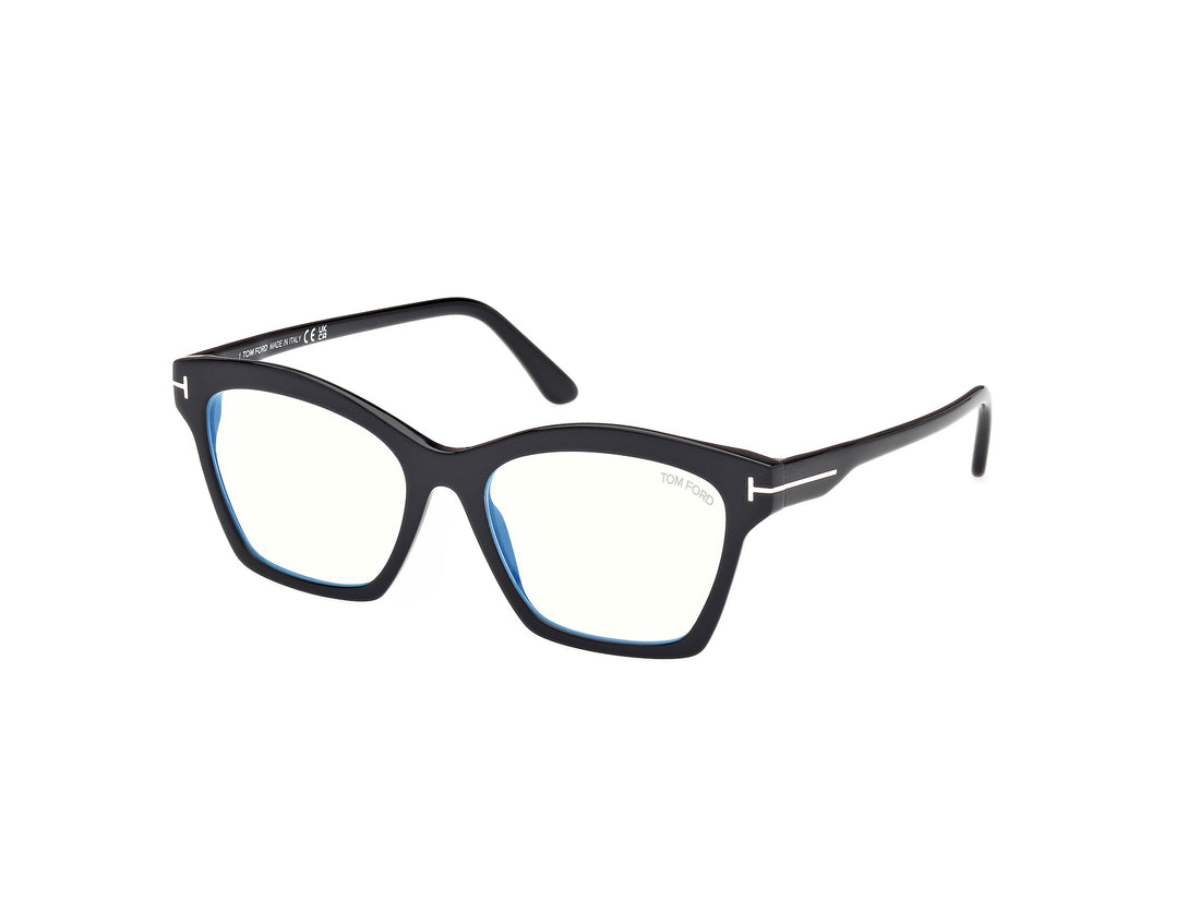 Prescription glasses tom ford ft5965-b 001 negro square femenino size 53mm - Main view