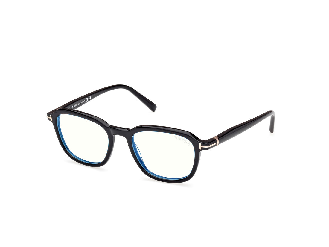 Prescription glasses tom ford ft5980-b 001 negro square masculino size 51mm - Main view