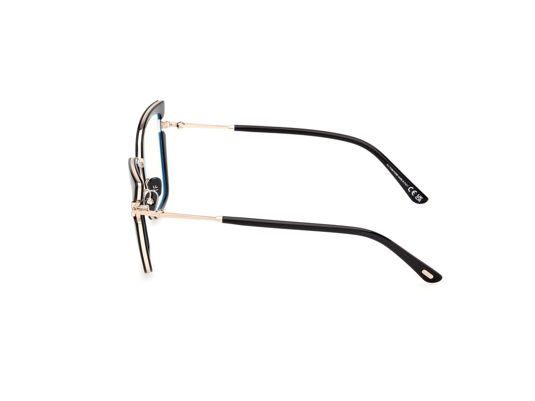 Prescription glasses tom ford ft5984-b 001 negro butterfly unisex size 54mm - Detailed view