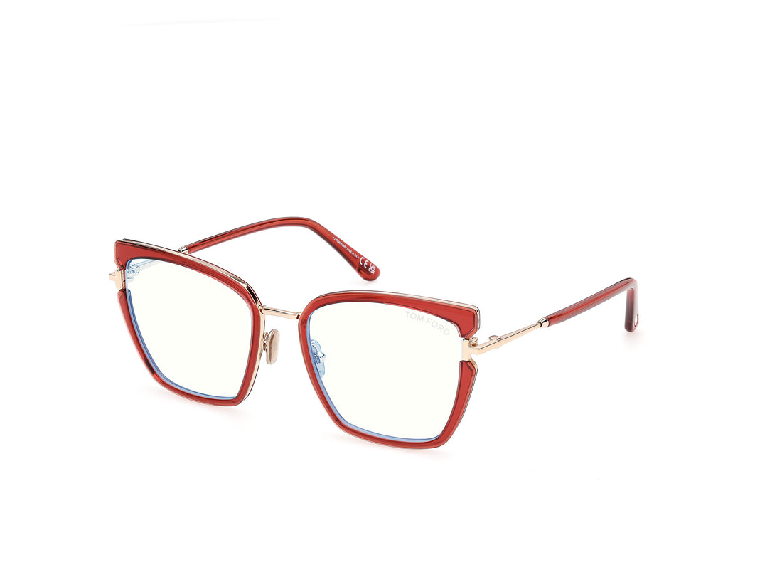 Brillen tom ford ft5984-b 042 naranja butterfly femenino größe 54mm - Hauptansicht