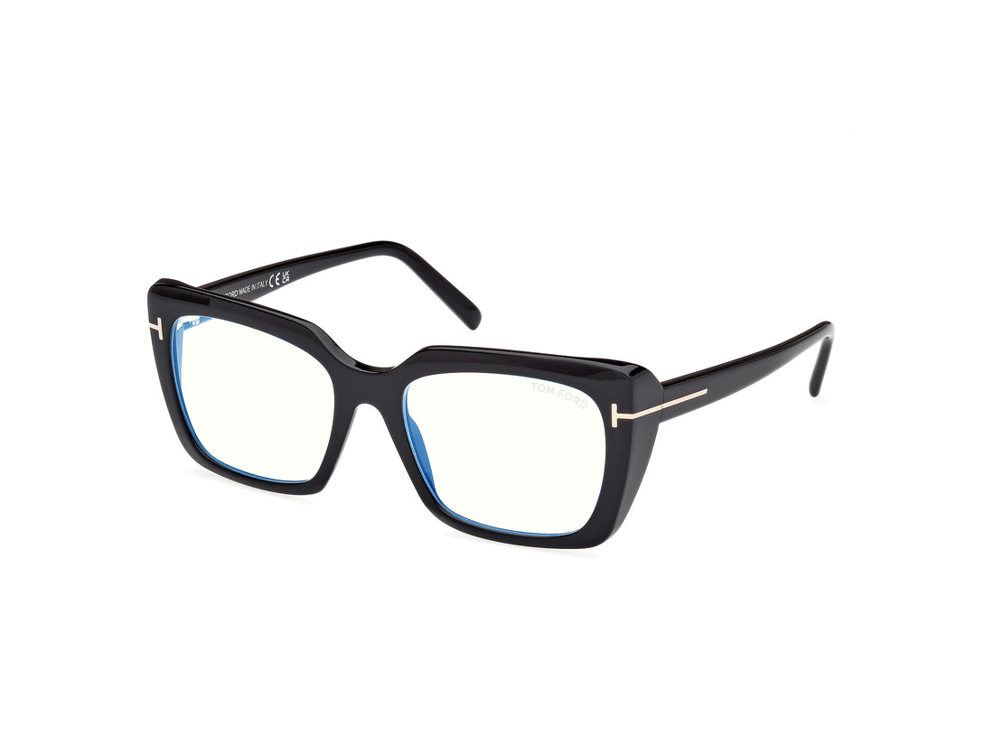 Prescription glasses tom ford ft5992-b 001 negro square unisex size 54mm - Main view