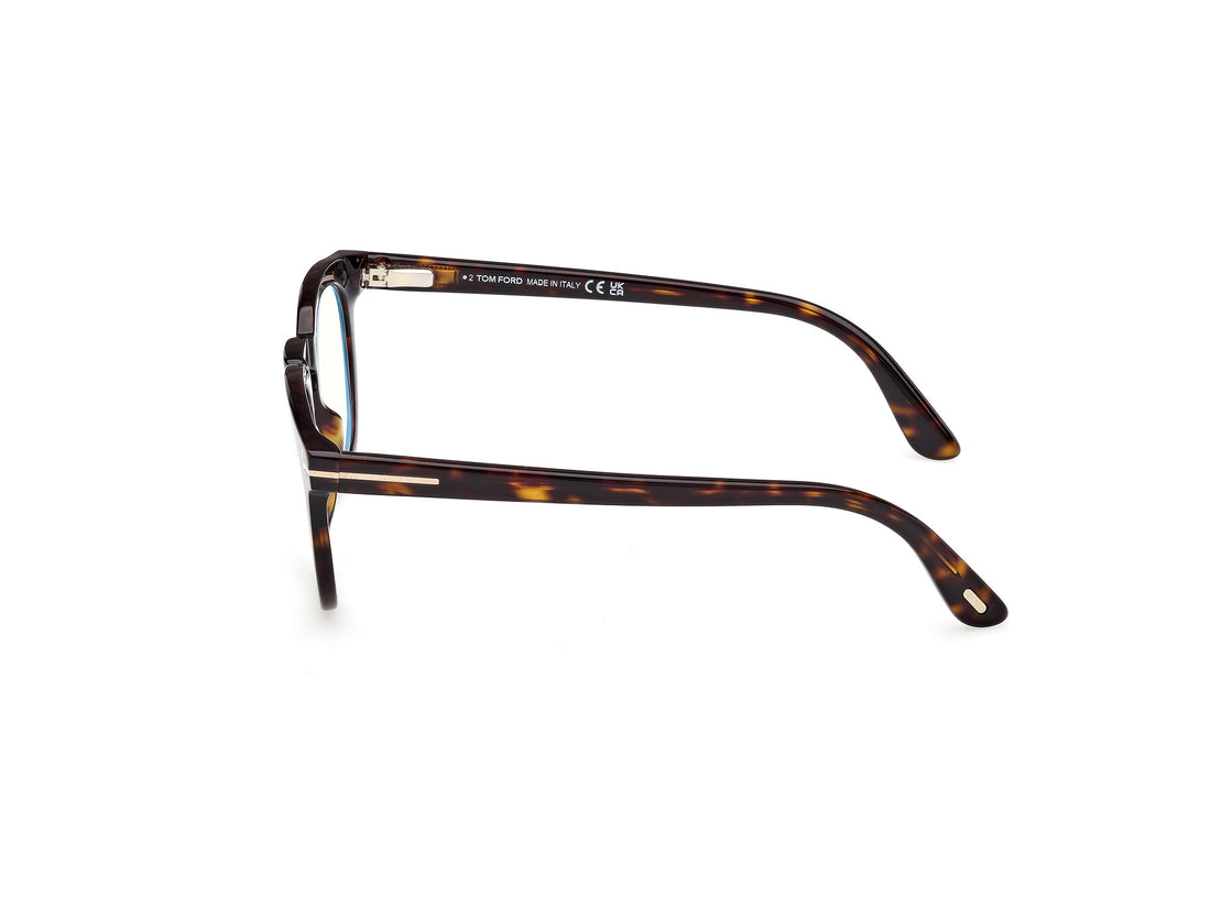 Prescription glasses tom ford ft5993-b 052 havana round masculino size 50mm - Detailed view