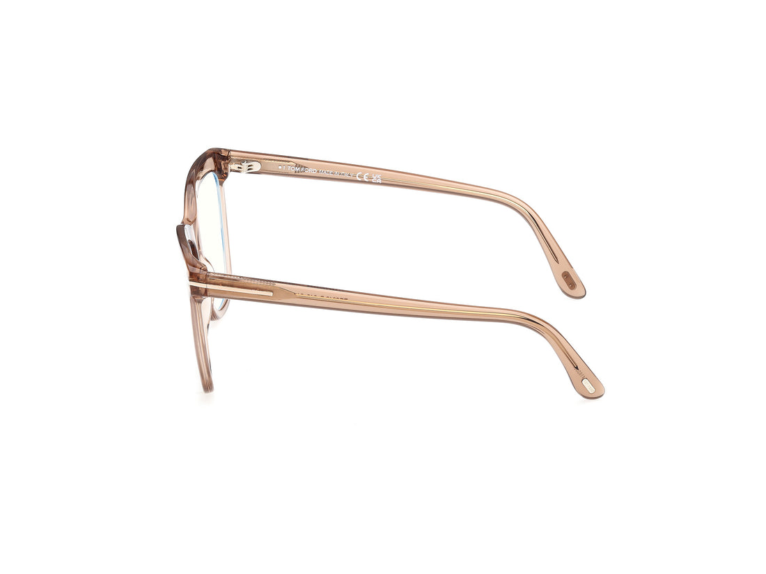 Prescription glasses tom ford ft6042-b 045 marron butterfly femenino size 54mm - Detailed view