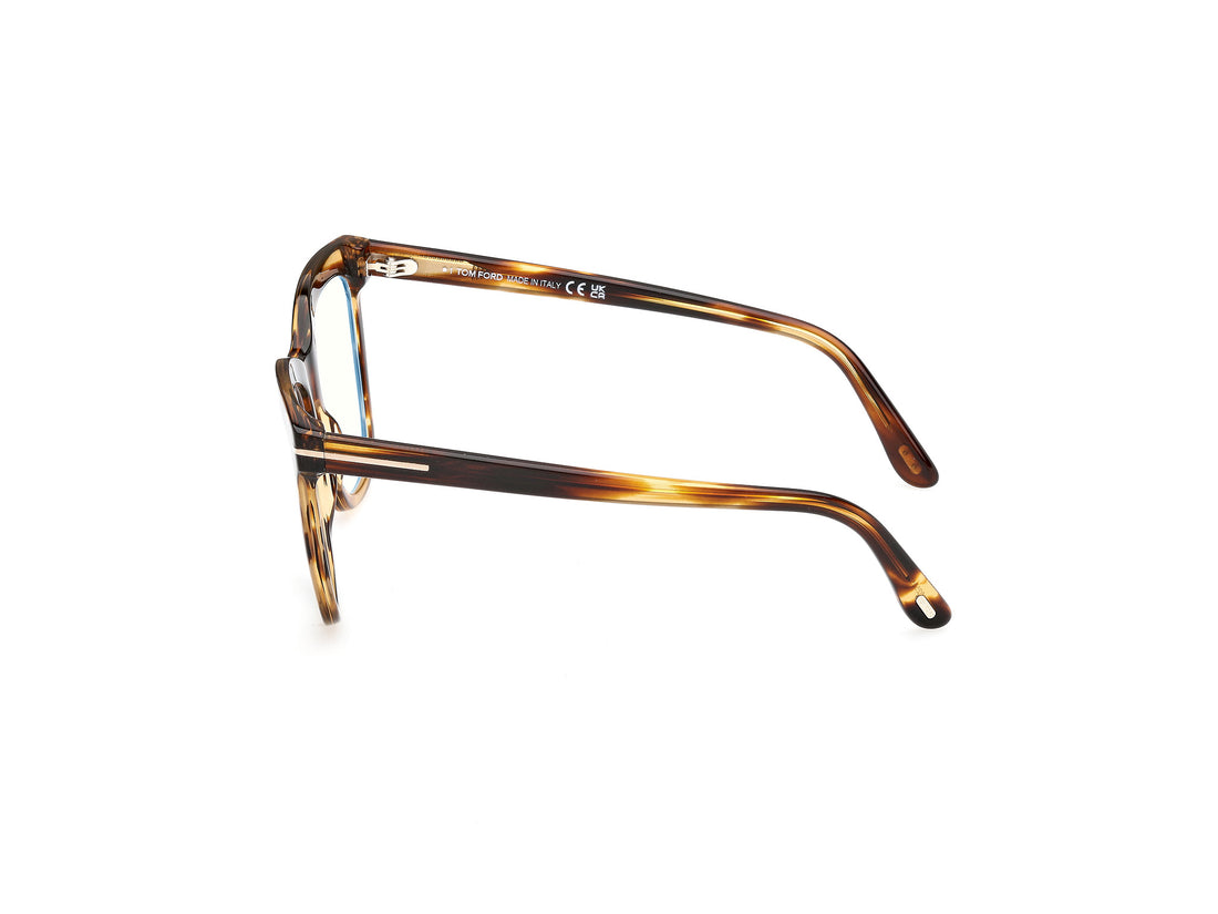 Prescription glasses tom ford ft6042-b 055 havana butterfly femenino size 54mm - Detailed view
