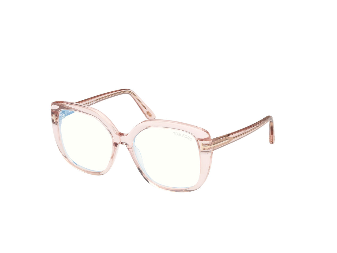 Brillen tom ford ft6043-b 072 rosa square femenino größe 53mm - Hauptansicht
