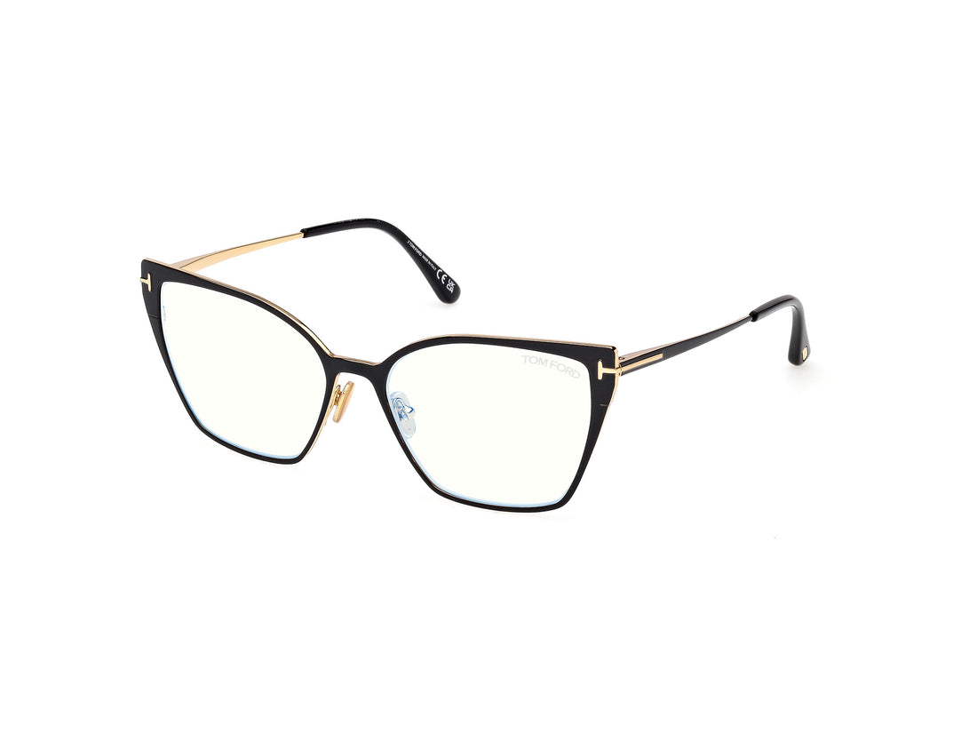 Prescription glasses tom ford ft6051-b 001 negro butterfly femenino size 56mm - Main view