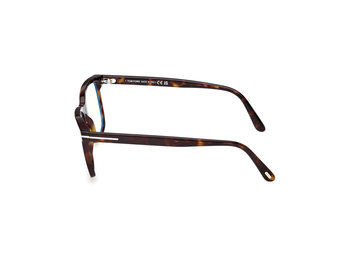 Gafas graduadas tom ford ft6080-b 052 havana square masculino talla 55mm - Vista de detalle