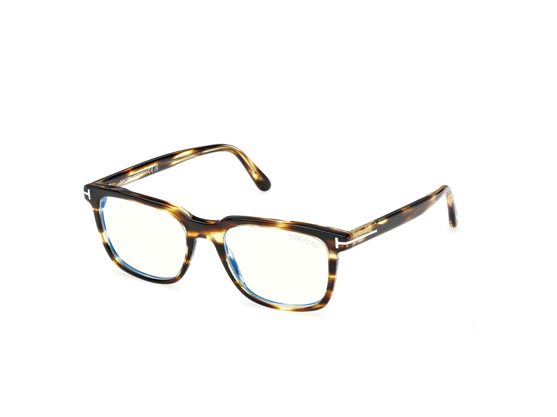 Gafas graduadas tom ford ft6080-b 055 havana square masculino talla 55mm - Vista principal