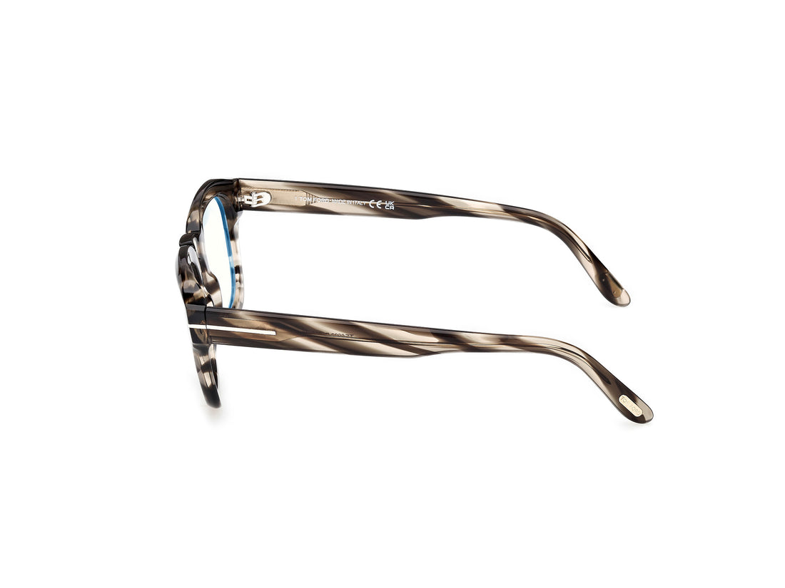 Occhiali da vista tom ford ft6083-b 055 havana square masculino taglia 48mm - Vista dettagliata