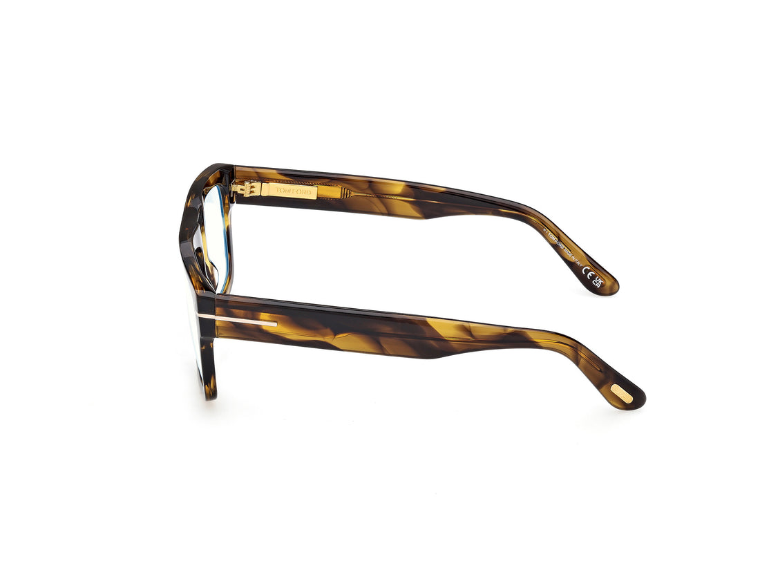 Occhiali da vista tom ford ft6084-b 056 havana rectangular masculino taglia 56mm - Vista dettagliata