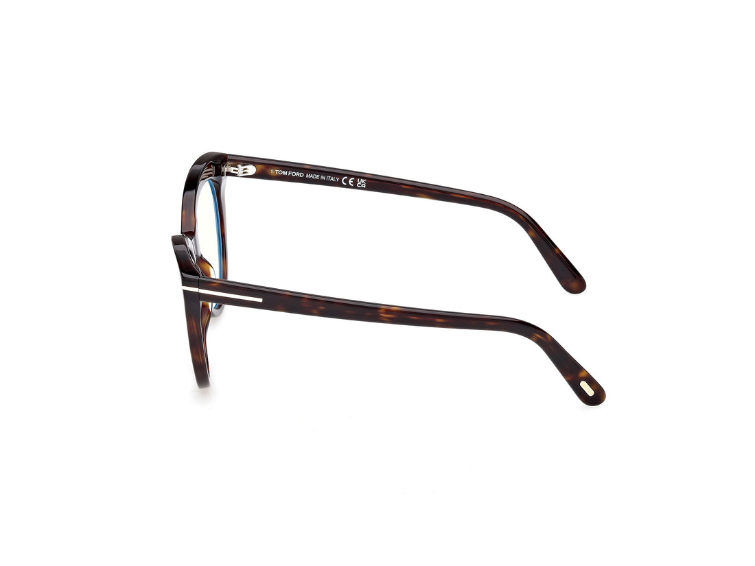 Gafas graduadas tom ford ft6091-b 052 havana cat eye femenino talla 53mm - Vista de detalle