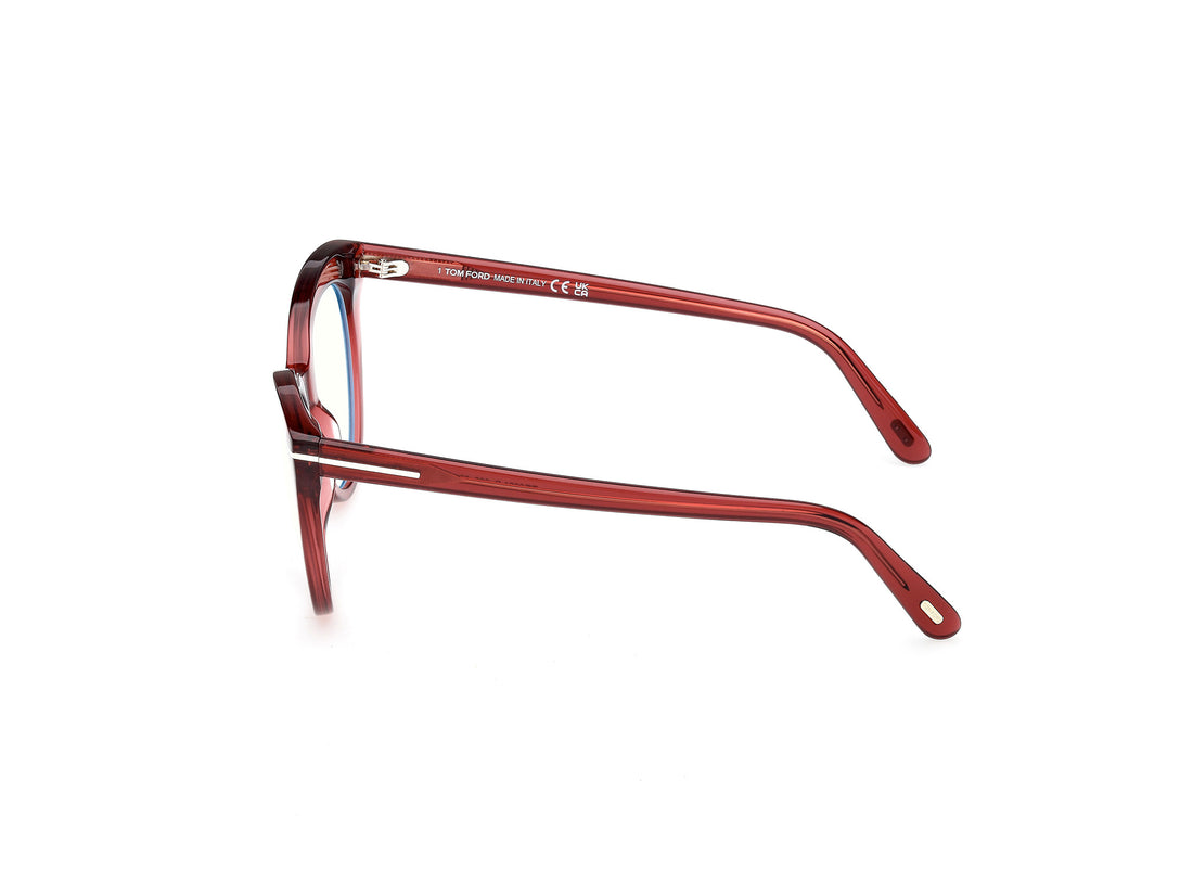Occhiali da vista tom ford ft6091-b 069 burdeos cat eye femenino taglia 53mm - Vista dettagliata
