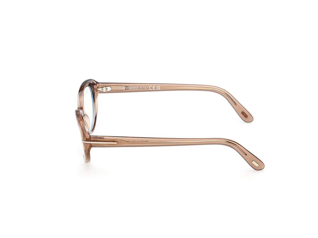 Occhiali da vista tom ford ft6092-b 045 marron oval femenino taglia 50mm - Vista dettagliata